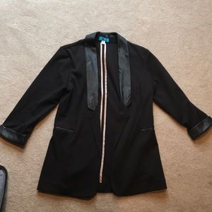 Leather Black Blazer